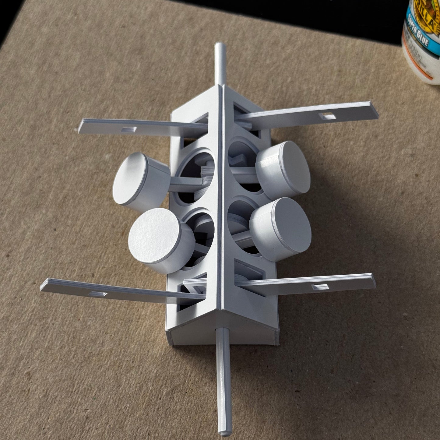 V4 Air Engine Paper Model – 23-Page PDF Template