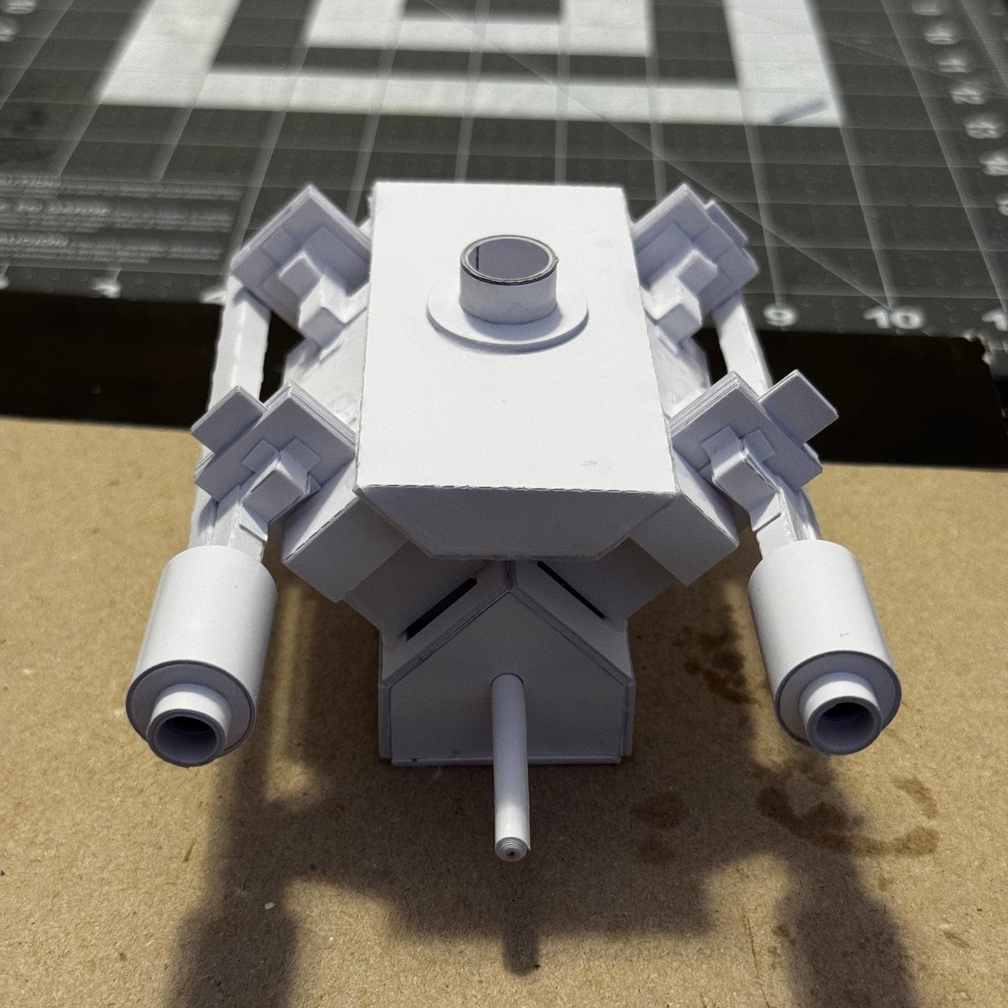 V4 Air Engine Paper Model – 23-Page PDF Template