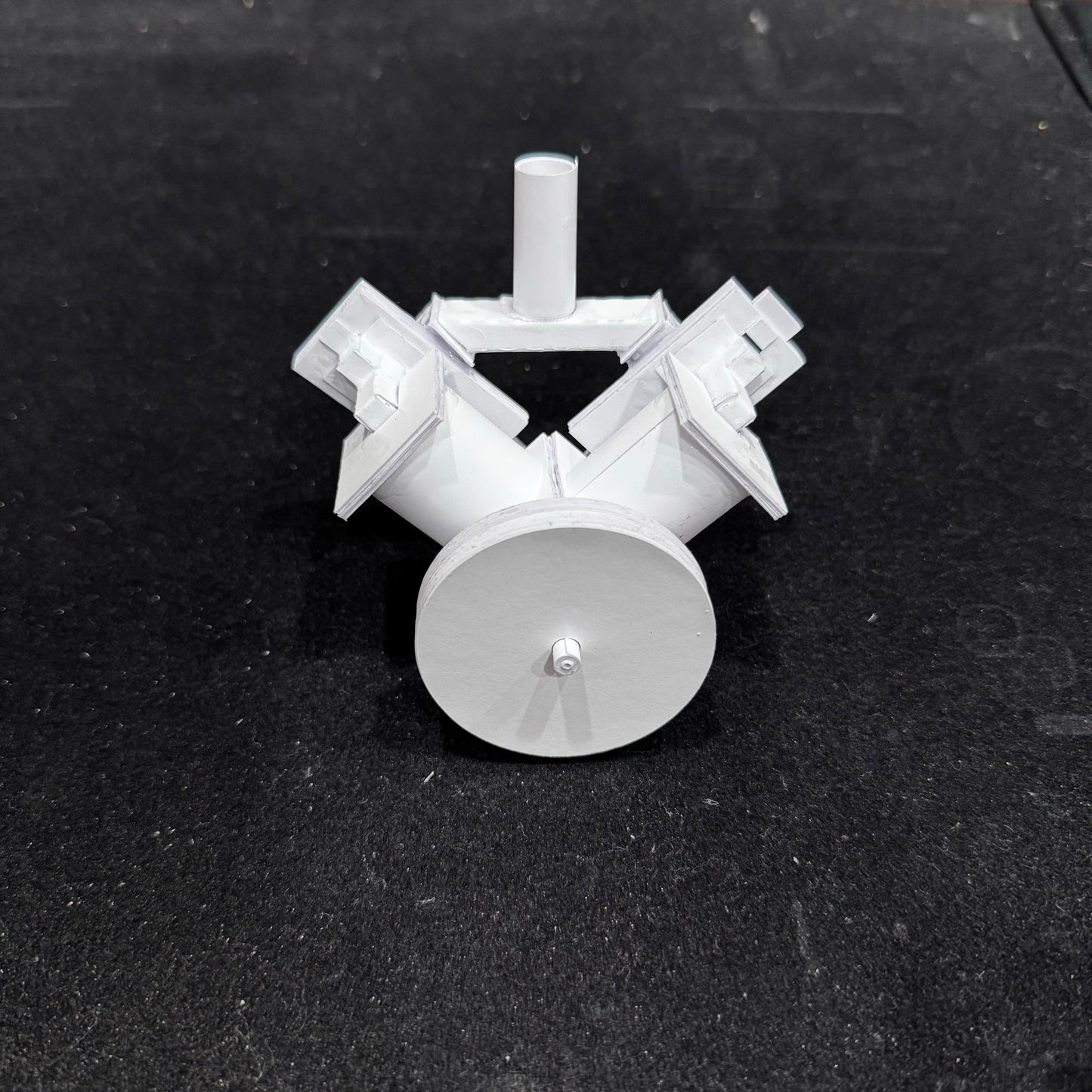 V-Twin Engine Paper Model Template (PDF) – Cut & Build with Instructions
