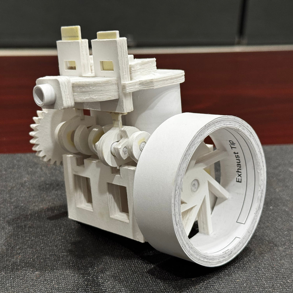 Inline Twin Paper Engine PDF Template