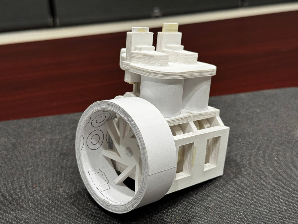 Inline Twin Paper Engine PDF Template