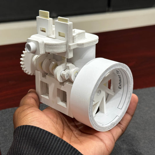 Inline Twin Paper Engine PDF Template