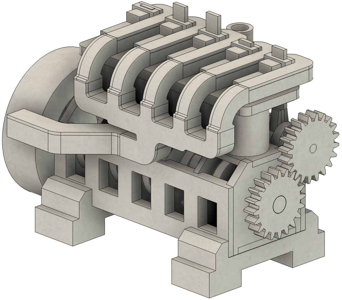 Inline 5 Paper Engine DIY Printable PDF