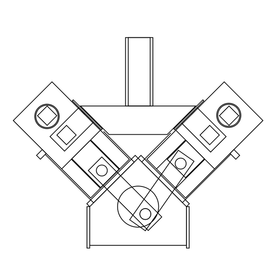V-Twin Engine Paper Model Template (PDF) – Cut & Build with Instructions