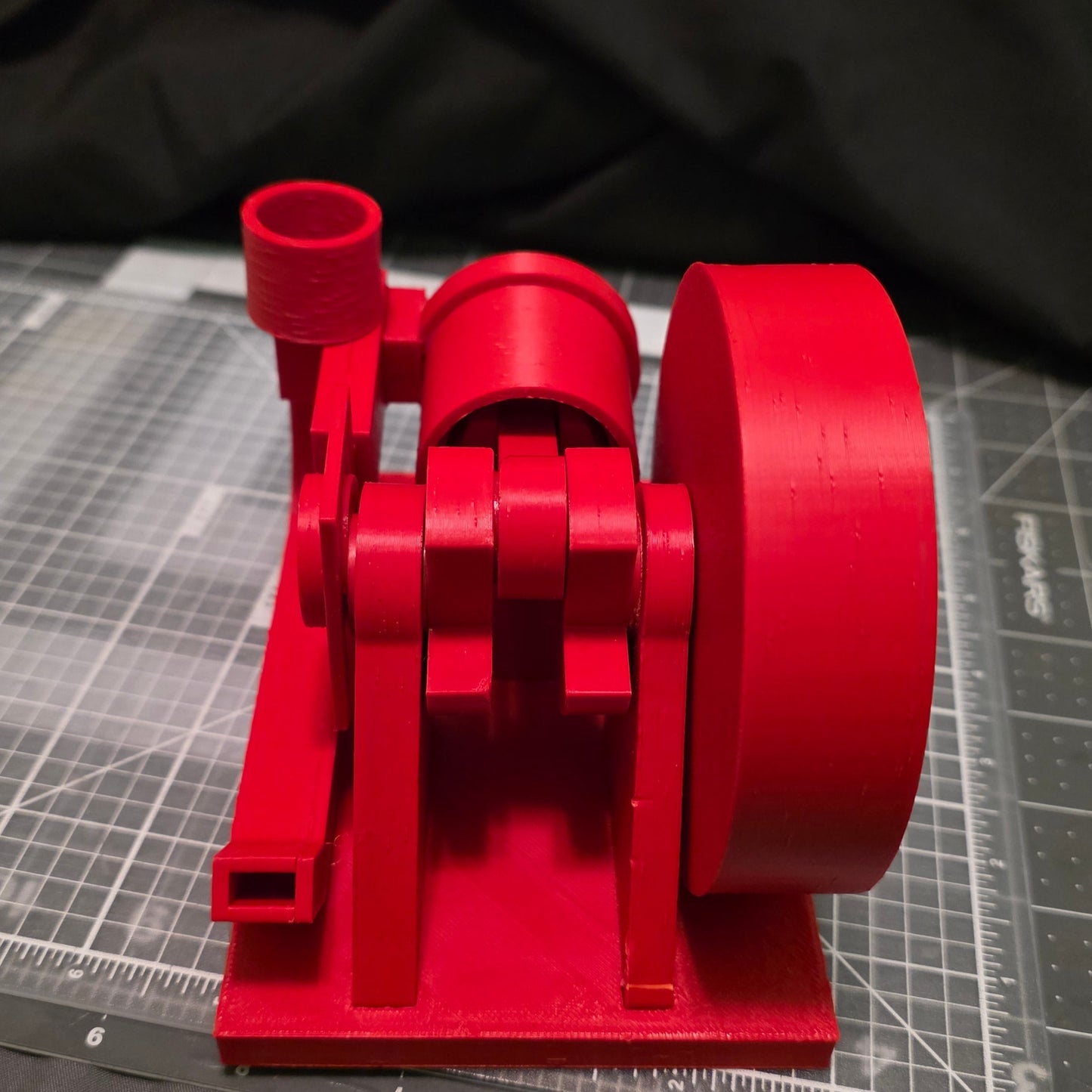 Single Cylinder Air Engine Horizontal Shaft