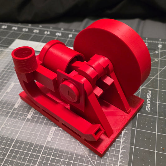 Single Cylinder Air Engine Horizontal Shaft